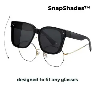 SnapShades™ sluneční brýle přes dioptrické brýle